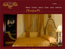Tablet Screenshot of hotelrealsantamaria.com